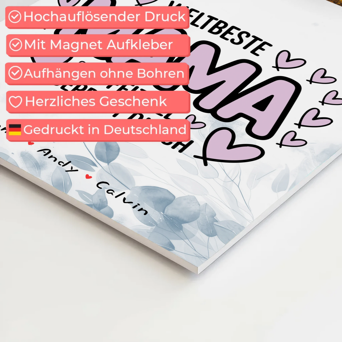 Weltbeste Mama Offiziell Geprüft Durch Personalisiertes Mama Plakat und Fotocollage