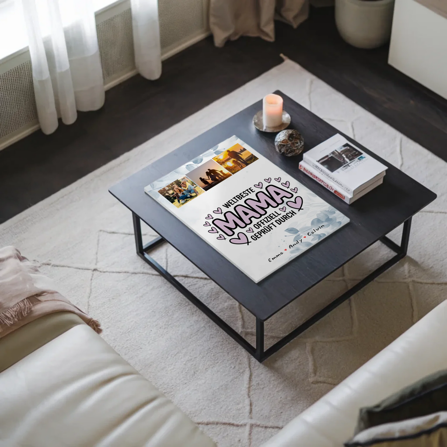 Weltbeste Mama Offiziell Geprüft Durch Personalisiertes Mama Plakat und Fotocollage