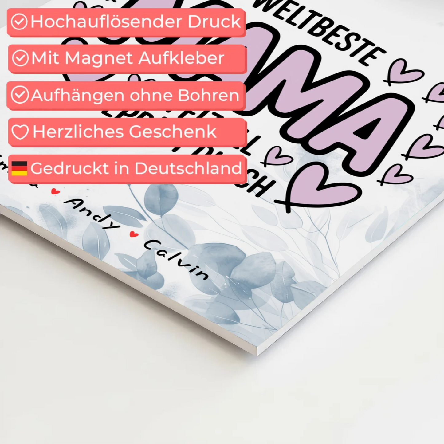 Weltbeste Mama Offiziell Geprüft Durch Personalisiertes Mama Plakat und Fotocollage