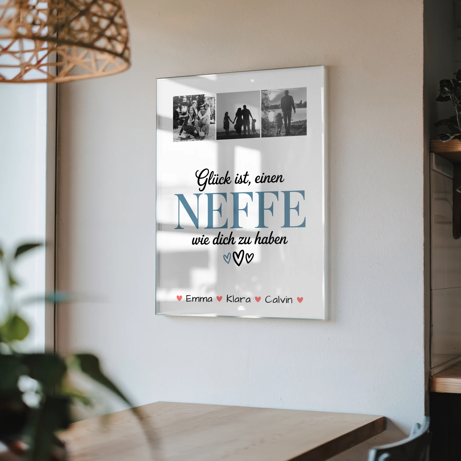 Foto Acrylglas Geschenk Fotocollage Neffe Glück Ist einen Neffe Wie Dich Zu Haben personalisiert 4