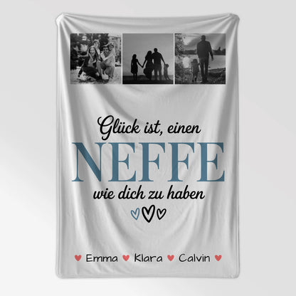 Personalisierte Decke Mit Namen Geschenk Fotocollage Neffe Glück Ist Einen Neffe Wie Dich Zu Haben 7