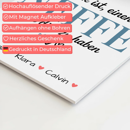 Fotoboard Magnet Poster Geschenk Fotocollage Neffe Glück Ist einen Neffe Wie Dich Zu Haben