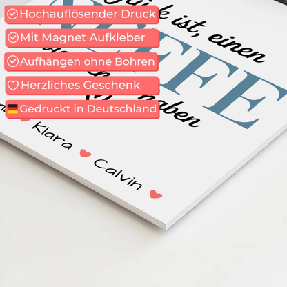 Fotoboard Magnet Poster Geschenk Fotocollage Neffe Glück Ist einen Neffe Wie Dich Zu Haben