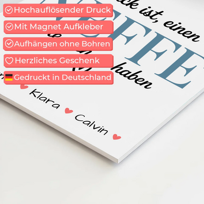 Fotoboard Magnet Poster Geschenk Fotocollage Neffe Glück Ist einen Neffe Wie Dich Zu Haben