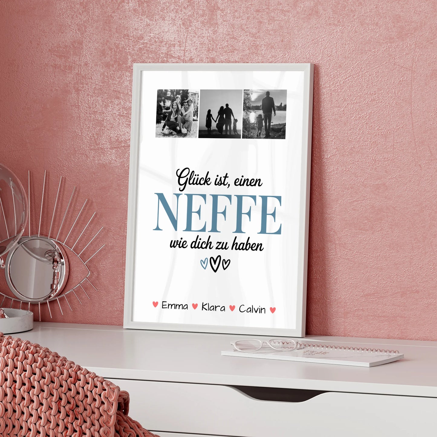 Foto Collage Poster Erstellen Geschenk Fotocollage Neffe Glück Ist Einen Neffe Wie Dich Haben