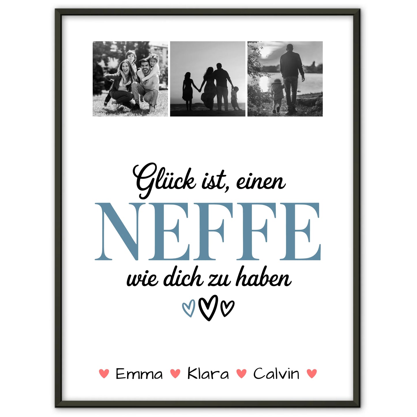 Foto Collage Poster Erstellen Geschenk Fotocollage Neffe Glück Ist Einen Neffe Wie Dich Haben