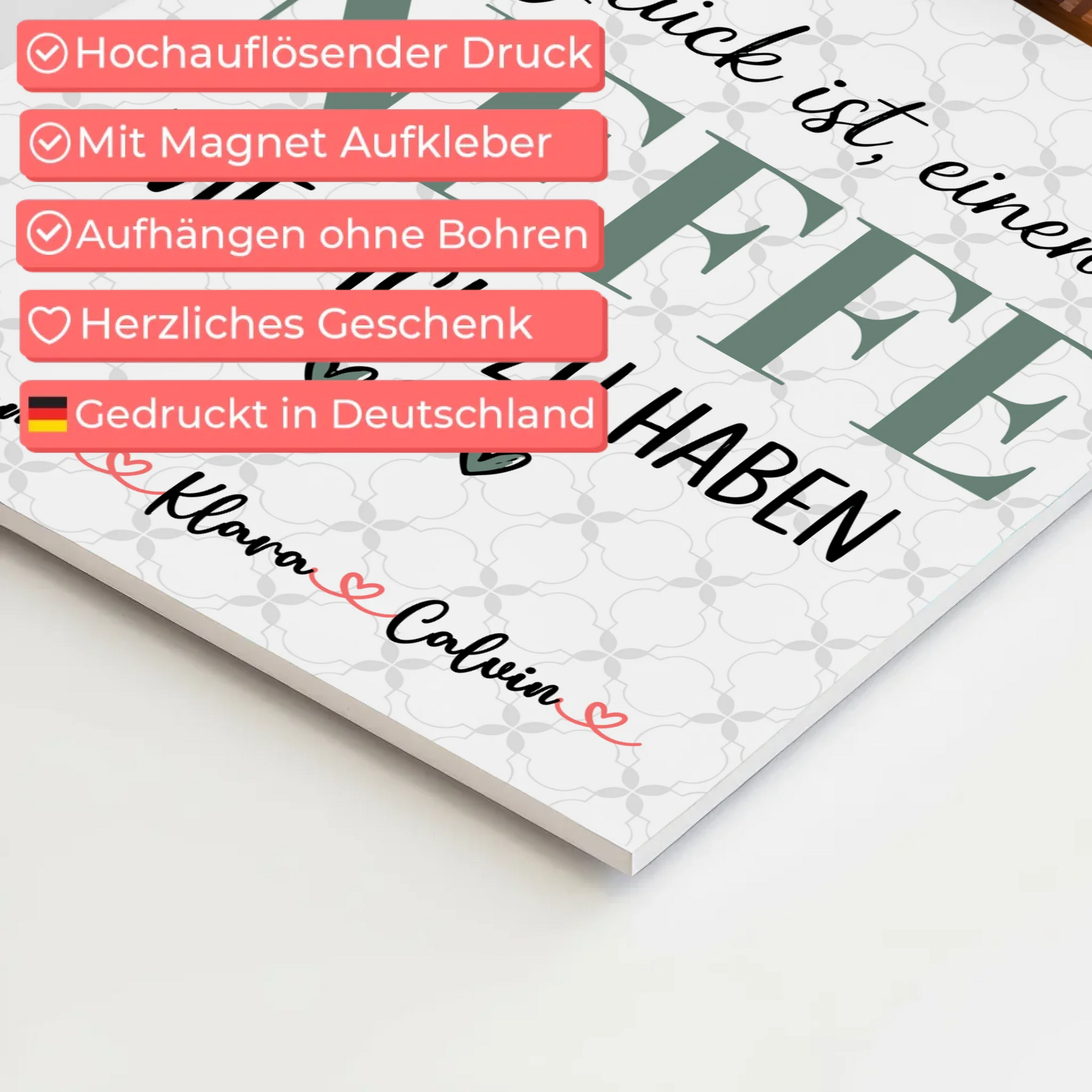 Personalisierte Fotoboard Magnet Wandbild Fotocollage Neffe Glück Ist Einen Neffe Wie Dich Zu Haben 4