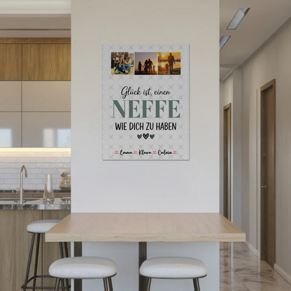 Personalisierte Fotoboard Magnet Wandbild Fotocollage Neffe Glück Ist Einen Neffe Wie Dich Zu Haben 8