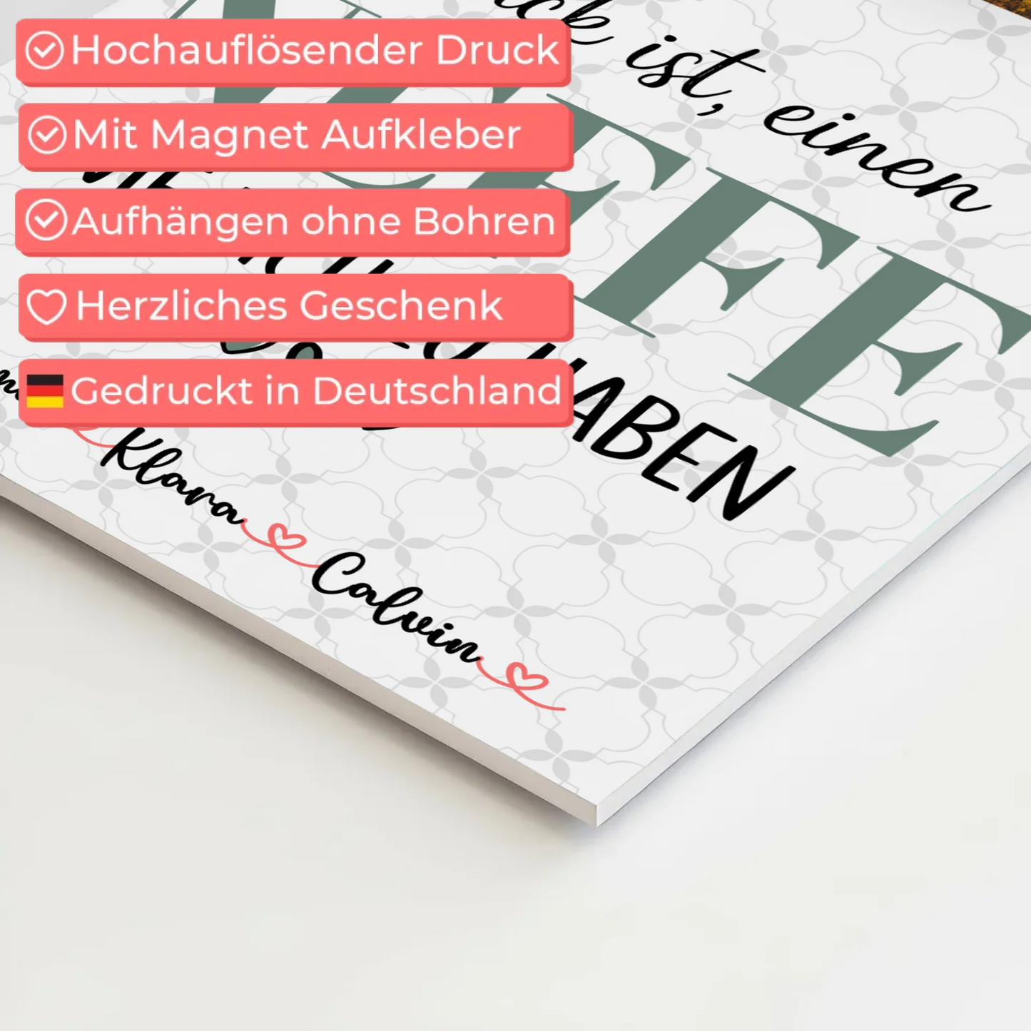 Personalisierte Fotoboard Magnet Wandbild Fotocollage Neffe Glück Ist Einen Neffe Wie Dich Zu Haben