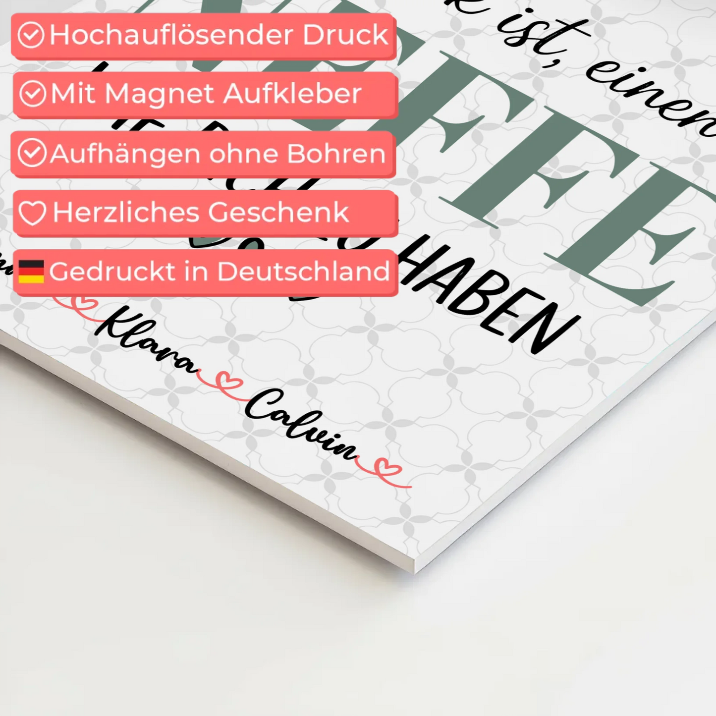 Personalisierte Fotoboard Magnet Wandbild Fotocollage Neffe Glück Ist Einen Neffe Wie Dich Zu Haben