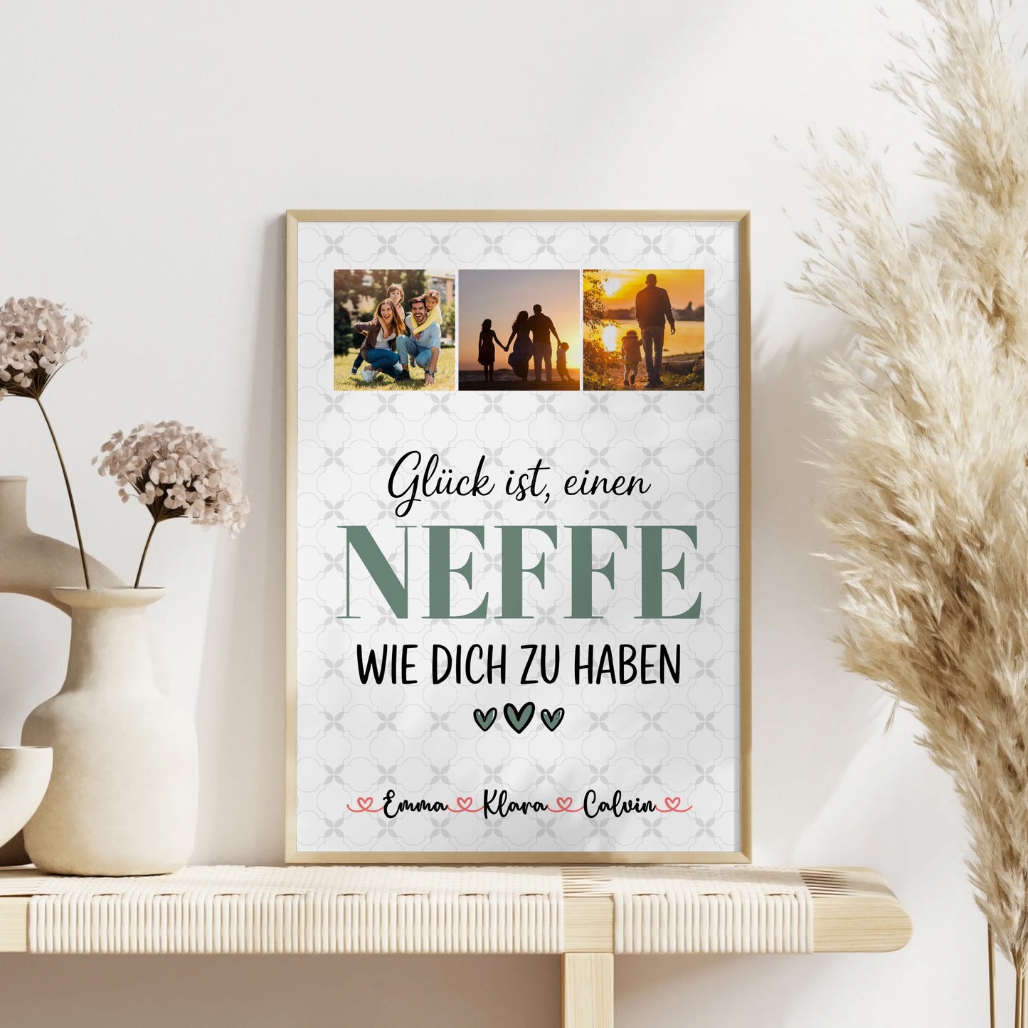 Poster Personalisiert Fotocollage Neffe Glück Ist einen Neffe Wie Dich Zu Haben Geschenkidee