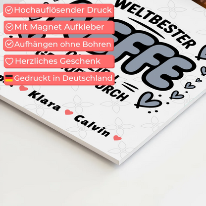 Fotoboard Magnet Wandbild Neffe Fotocollage Weltbester Neffe Offiziell Geprüft Durch 4