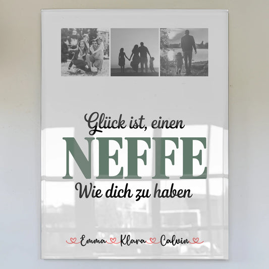 Personalisierte Geschenke mit Foto Mit Acrylglas für Neffe Geschenk Fotocollage Glück Ist einen Neffe Wie Dich Zu Haben 1