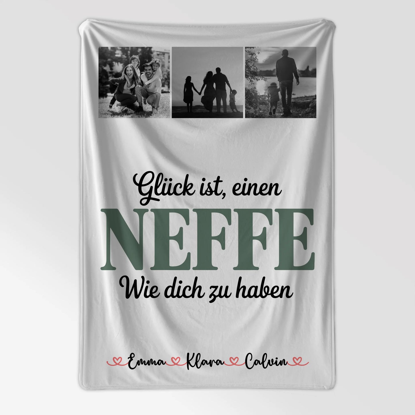Decke Mit Namen Geschenk Fotocollage Neffe Glück Ist Einen Neffe Wie Dich Haben 7