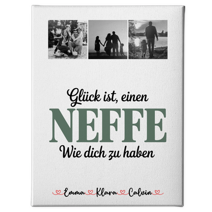 Personalisierte Leinwand Bild Geschenk Fotocollage Neffe Glück Ist Einen Neffe Wie Dich Zu Haben 1