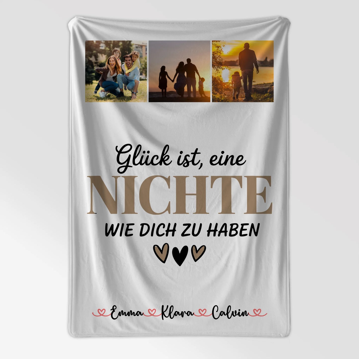 Namensdecke Fotocollage Nichte Glück Ist eine Nichte Wie Dich Zu Haben personalisiertes Geschenk 7