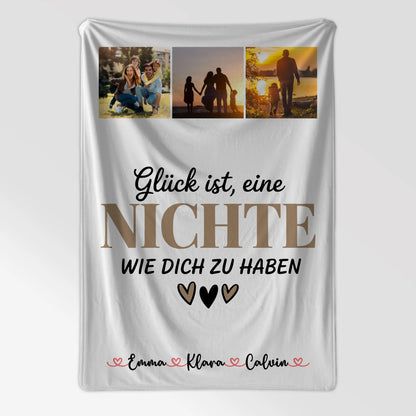 Namensdecke Fotocollage Nichte Glück Ist eine Nichte Wie Dich Zu Haben personalisiertes Geschenk 7