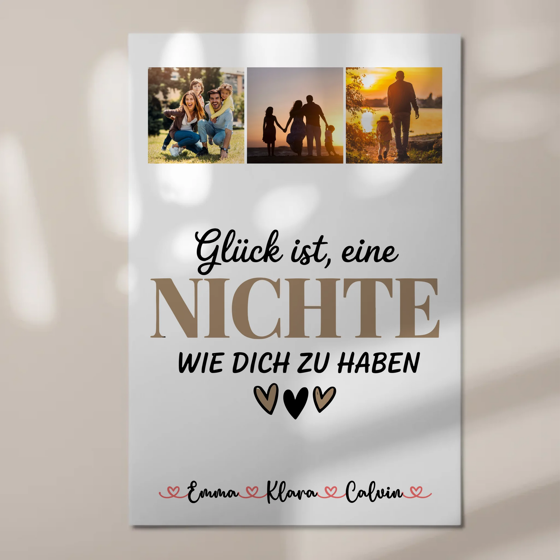 Personalisierte Fotoboard Magnet Wandbild Fotocollage Nichte Glück Ist eine Nichte Wie Dich Zu Haben 1