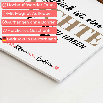 Personalisierte Fotoboard Magnet Wandbild Fotocollage Nichte Glück Ist eine Nichte Wie Dich Zu Haben 4