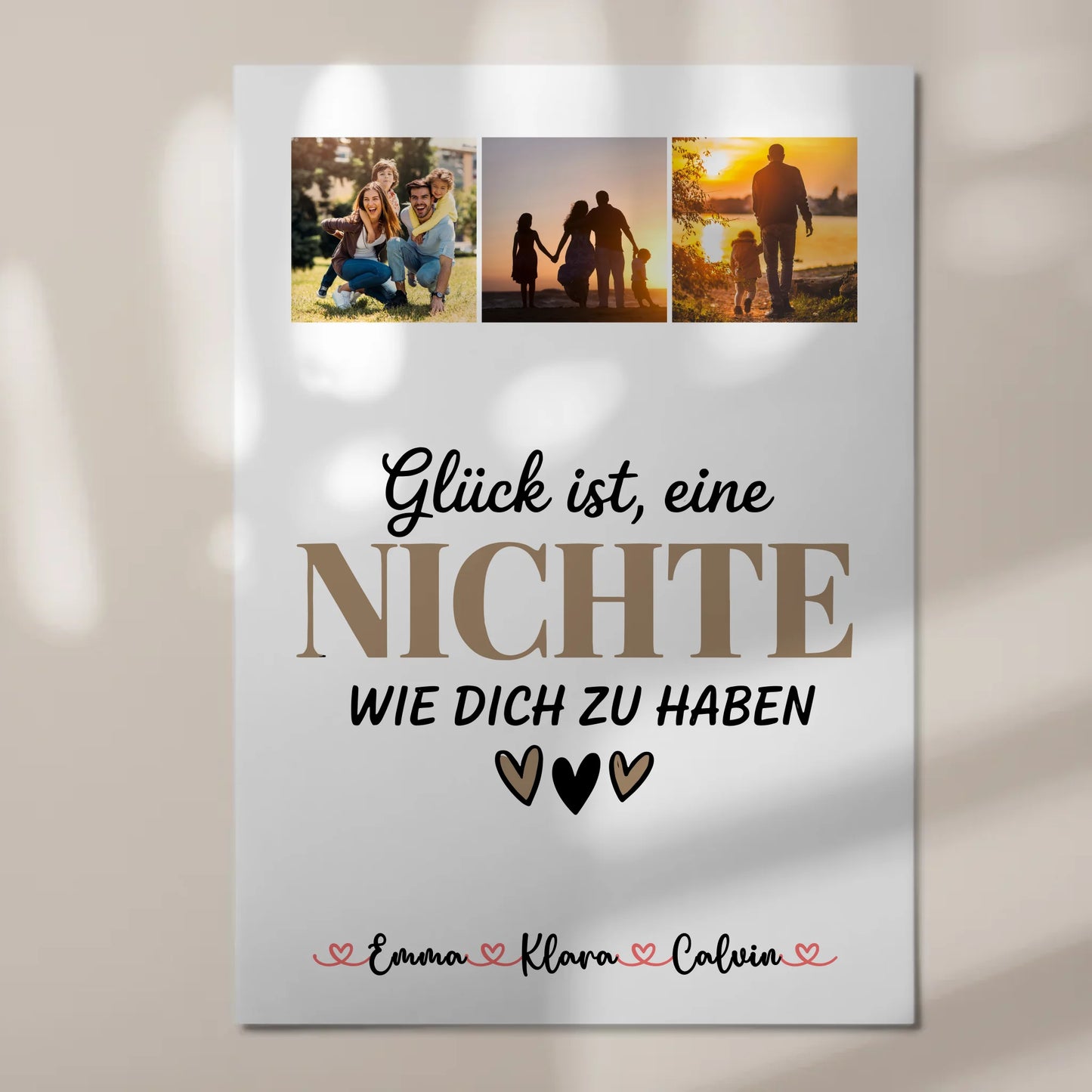 Personalisierte Fotoboard Magnet Wandbild Fotocollage Nichte Glück Ist eine Nichte Wie Dich Zu Haben 7