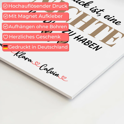 Personalisierte Fotoboard Magnet Wandbild Fotocollage Nichte Glück Ist eine Nichte Wie Dich Zu Haben 10