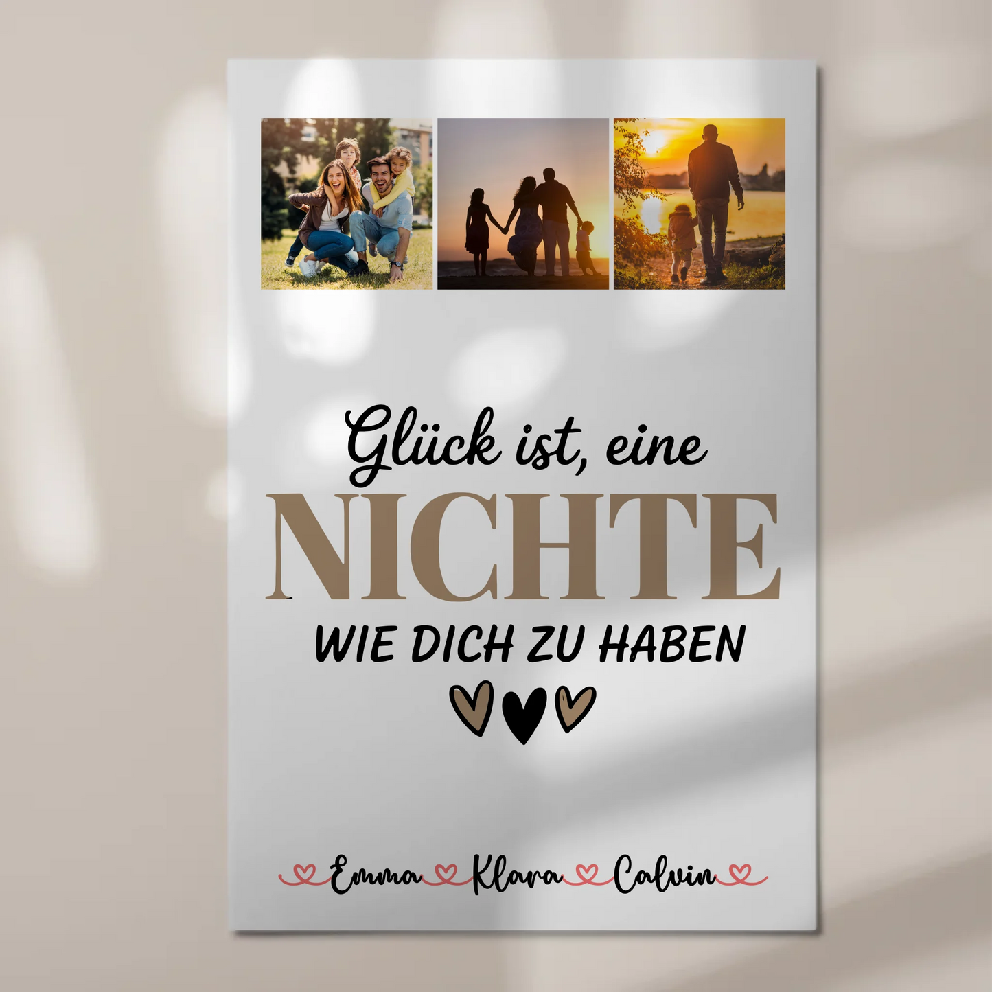 Personalisierte Fotoboard Magnet Wandbild Fotocollage Nichte Glück Ist eine Nichte Wie Dich Zu Haben