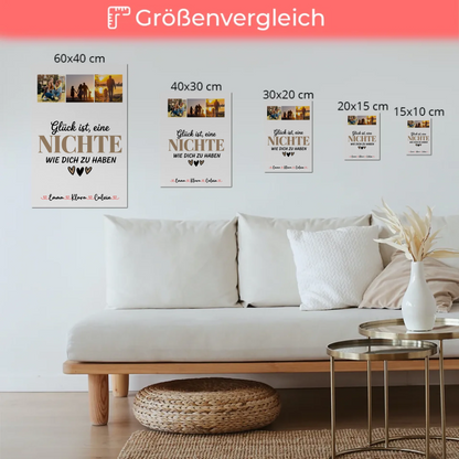 Personalisierte Fotoboard Magnet Wandbild Fotocollage Nichte Glück Ist eine Nichte Wie Dich Zu Haben