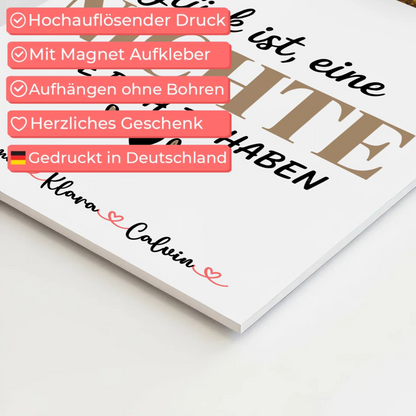 Personalisierte Fotoboard Magnet Wandbild Fotocollage Nichte Glück Ist eine Nichte Wie Dich Zu Haben