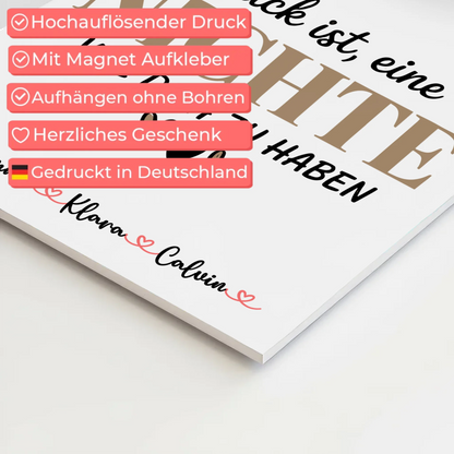 Personalisierte Fotoboard Magnet Wandbild Fotocollage Nichte Glück Ist eine Nichte Wie Dich Zu Haben