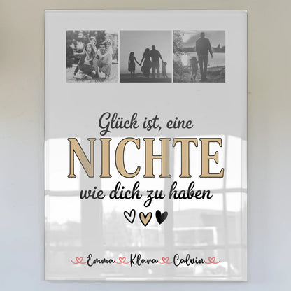 Foto Mit Acrylglas Fotocollage für Nichte Glück Ist eine Nichte Wie Dich Zu Haben Geschenk 1