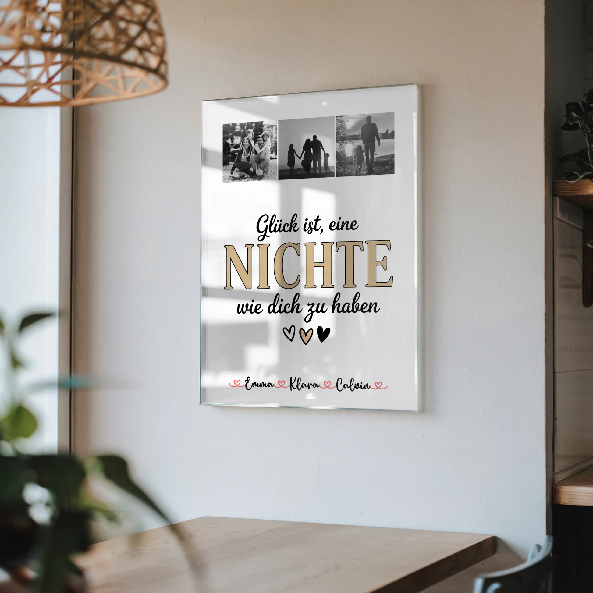 Foto Mit Acrylglas Fotocollage für Nichte Glück Ist eine Nichte Wie Dich Zu Haben Geschenk 4