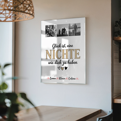 Foto Mit Acrylglas Fotocollage für Nichte Glück Ist eine Nichte Wie Dich Zu Haben Geschenk 4