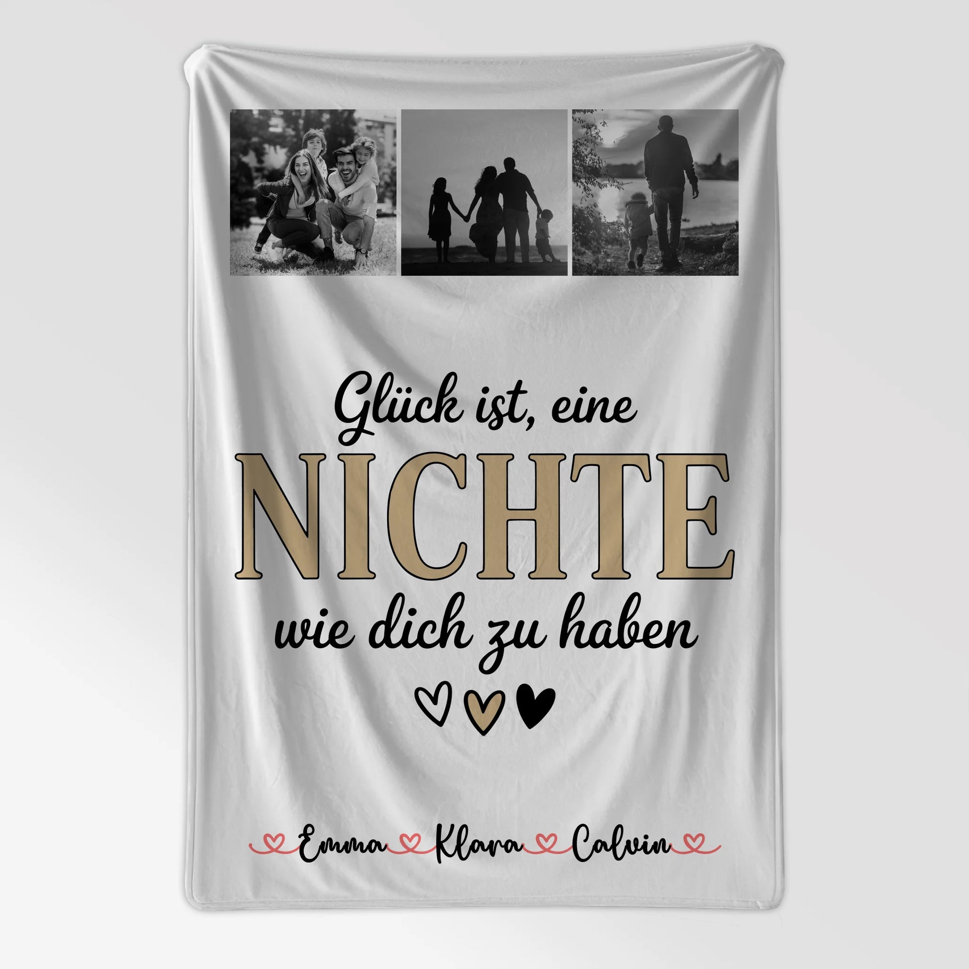Personalisierte Decke Mit Namen Fotocollage für Nichte Glück Ist eine Nichte Wie Dich Zu Haben Geschenk 7