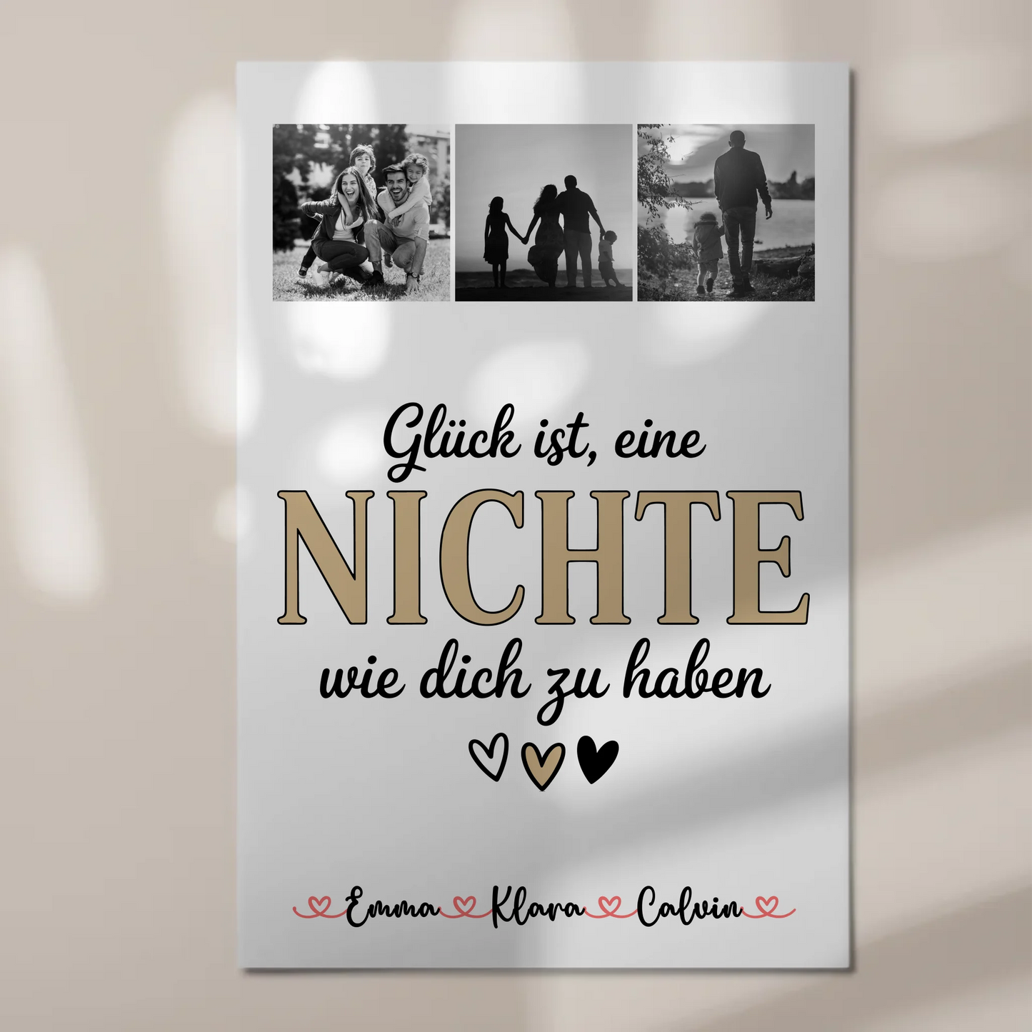 Fotoboard Poster Magnetisch Fotocollage für Nichte Glück Ist eine Nichte Wie Dich Zu Haben Geschenk 1