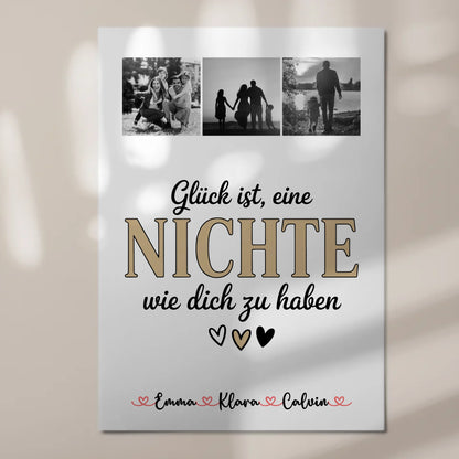 Fotoboard Poster Magnetisch Fotocollage für Nichte Glück Ist eine Nichte Wie Dich Zu Haben Geschenk 7