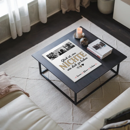 Fotoboard Poster Magnetisch Fotocollage für Nichte Glück Ist eine Nichte Wie Dich Zu Haben Geschenk