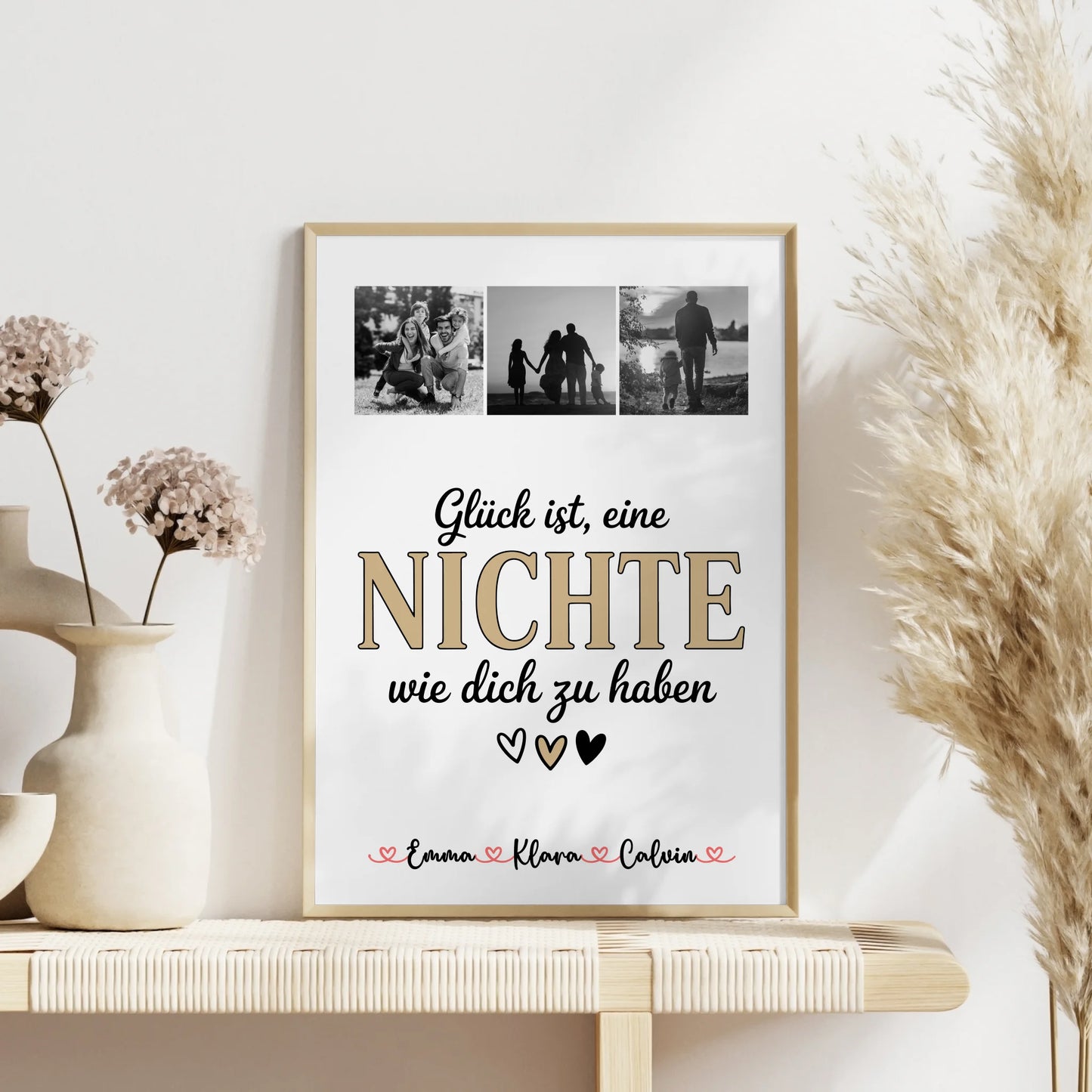 Personalisierte Fotocollage Großes Bild Aus Vielen Kleinen Für Nichte Glück Ist Eine Nichte Wie Dich Zu Haben