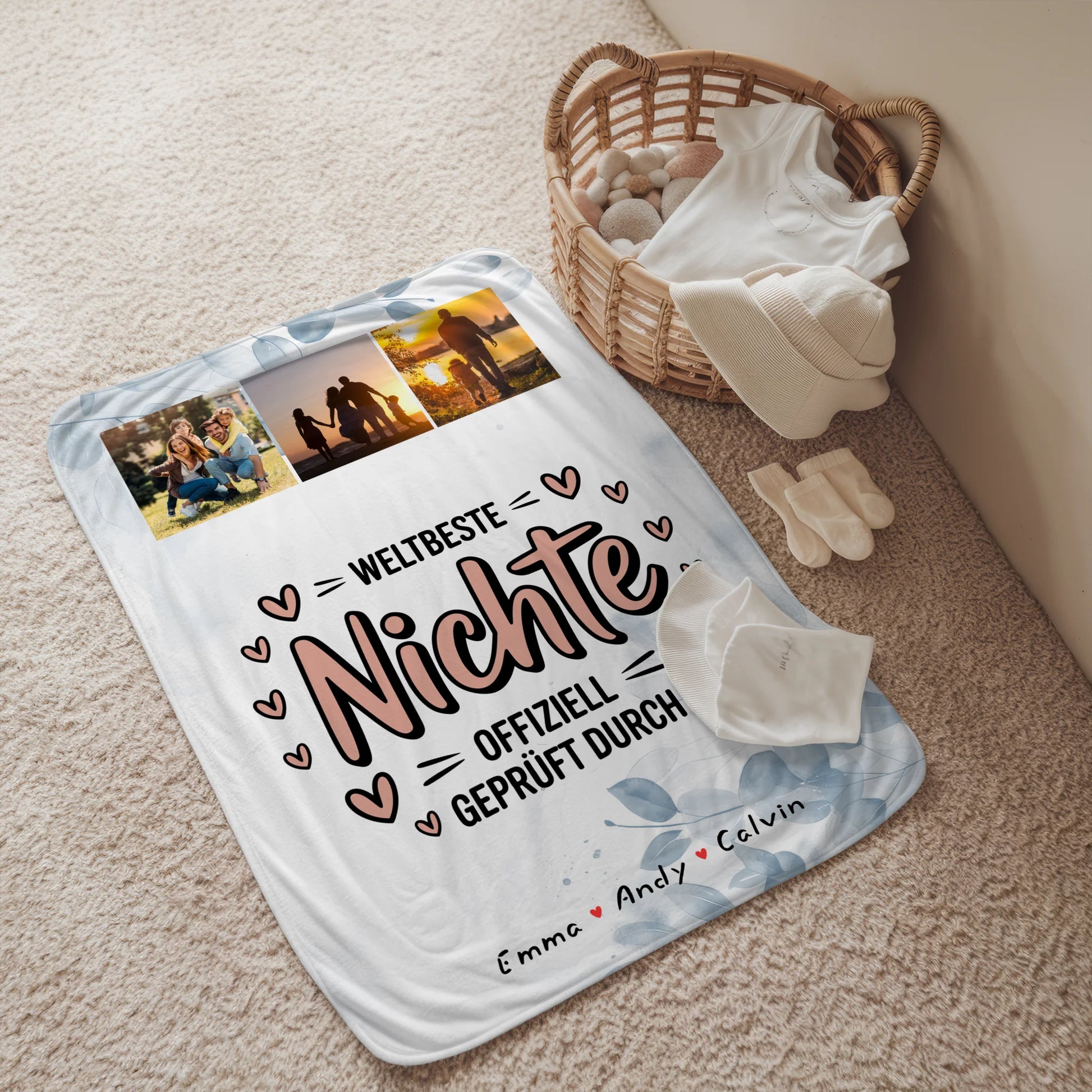 Namensdecke Nichte Fotocollage Weltbeste Nichte Offiziell Geprüft Durch 2