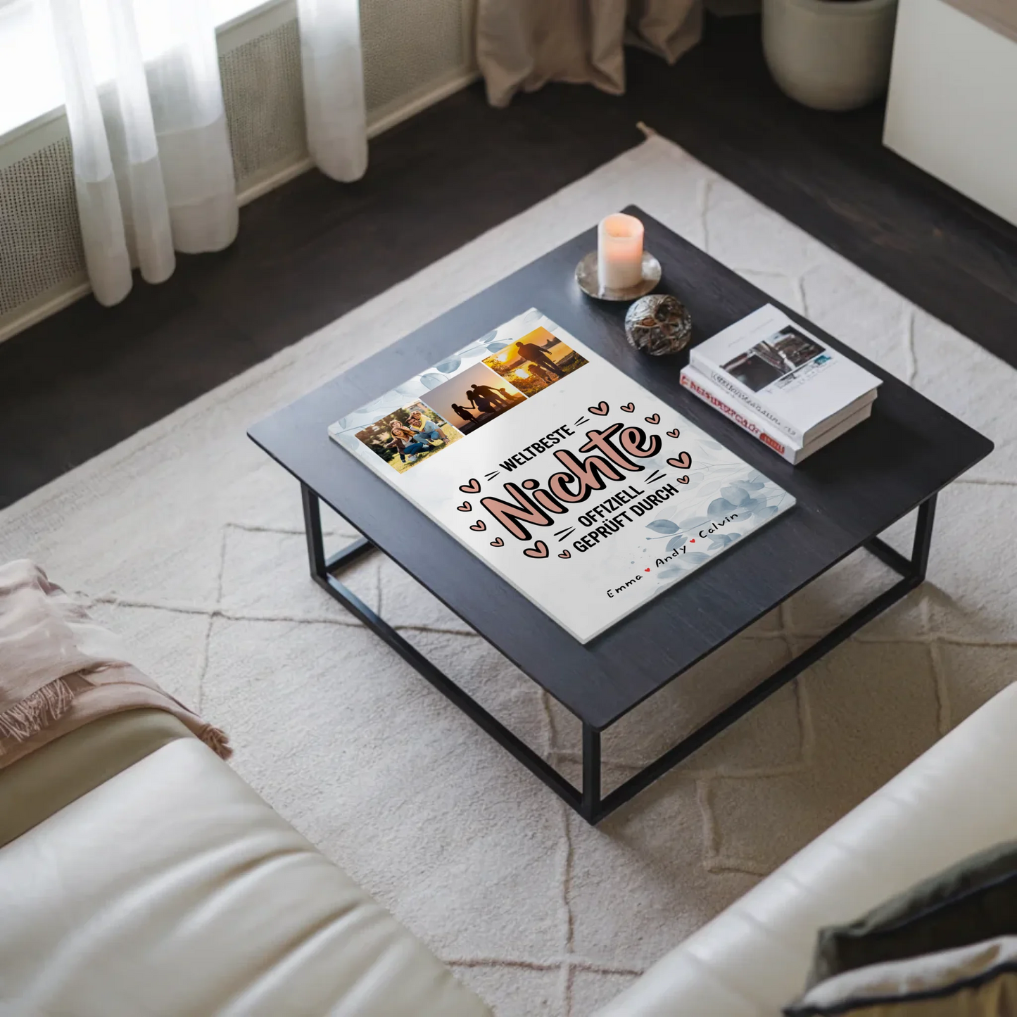 Magnetposter Fotoboard Nichte Fotocollage Weltbeste Nichte Offiziell Geprüft Durch