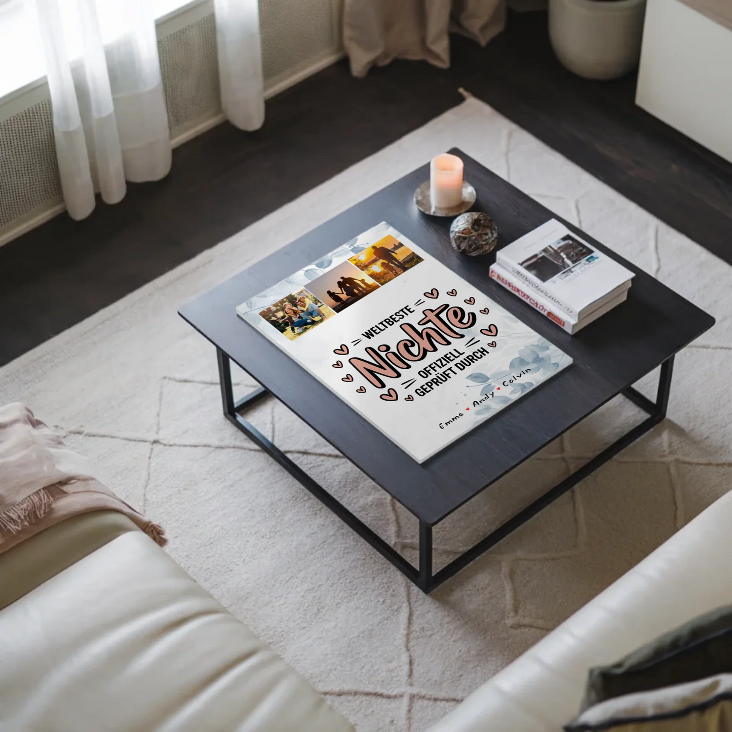 Magnetposter Fotoboard Nichte Fotocollage Weltbeste Nichte Offiziell Geprüft Durch