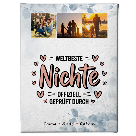 Fotocollage Großes Bild Aus Vielen Kleinen Nichte Fotocollage Weltbeste Nichte Offiziell Geprüft Durch 1