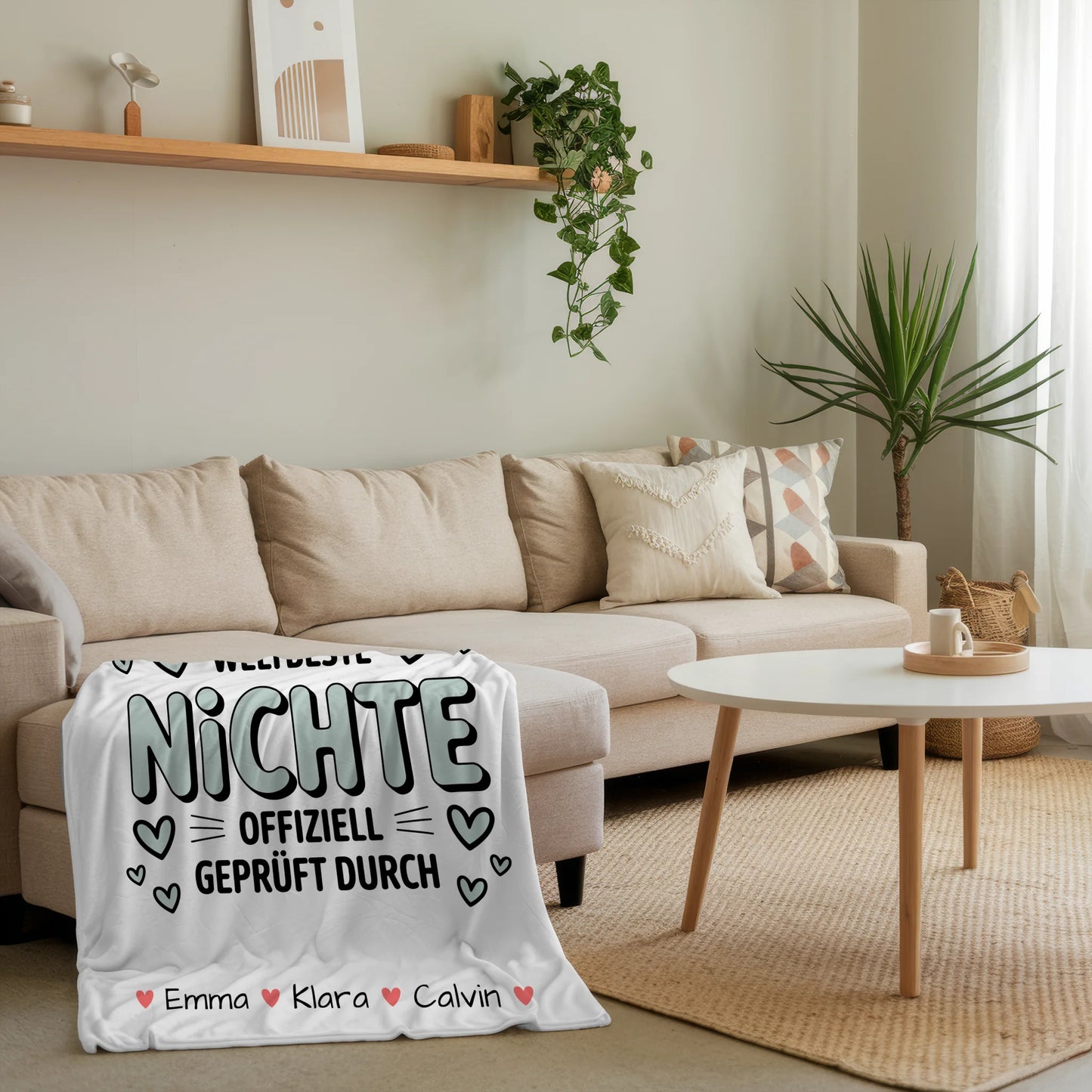 Kuscheldecke Mit Namen Und Motiv Geschenk Fotocollage Nichte Weltbeste Nichte Offiziell Geprüft Durch 4