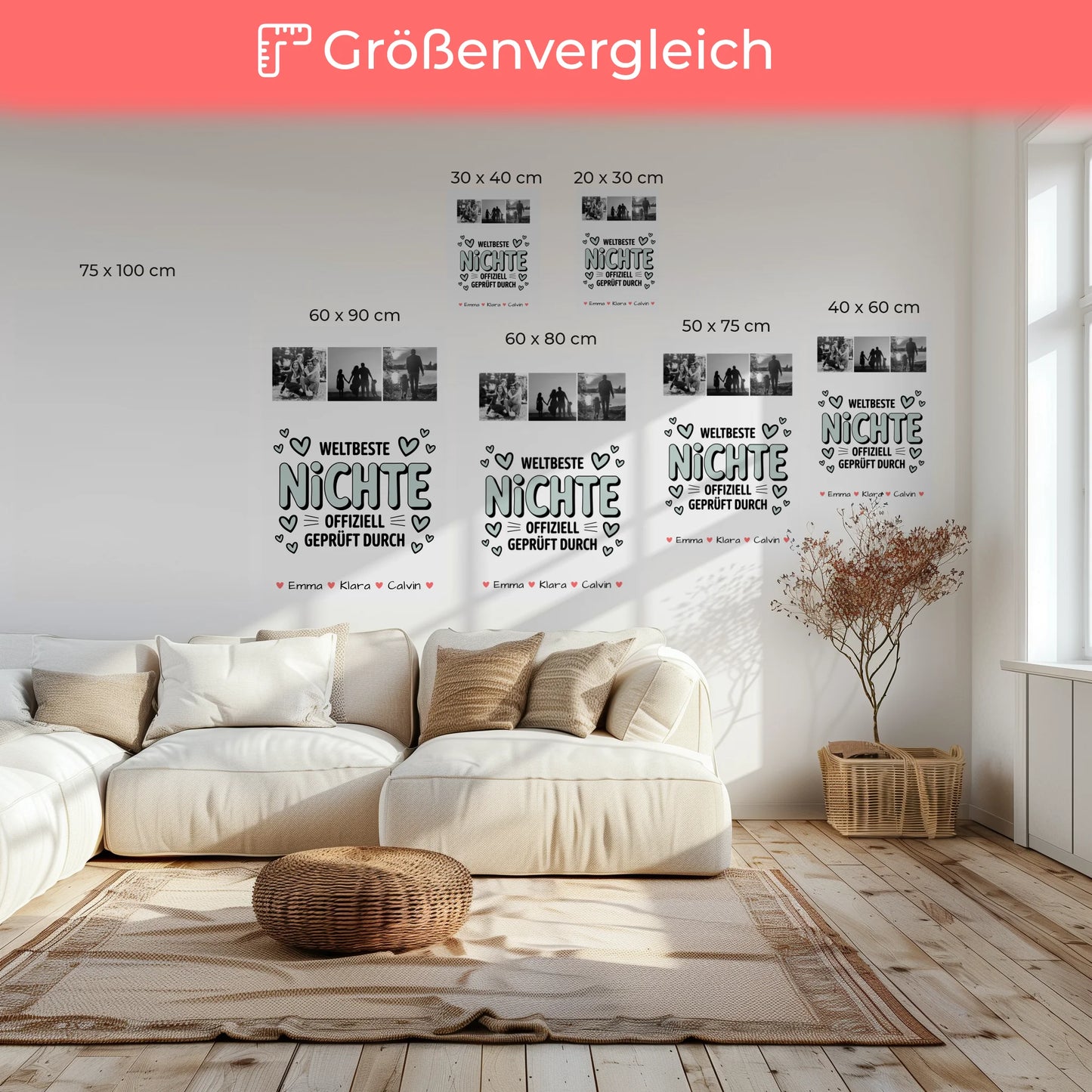 Leinwand Collagen Erstellen Geschenk Fotocollage Nichte Weltbeste Nichte Offiziell Geprüft Durch 6