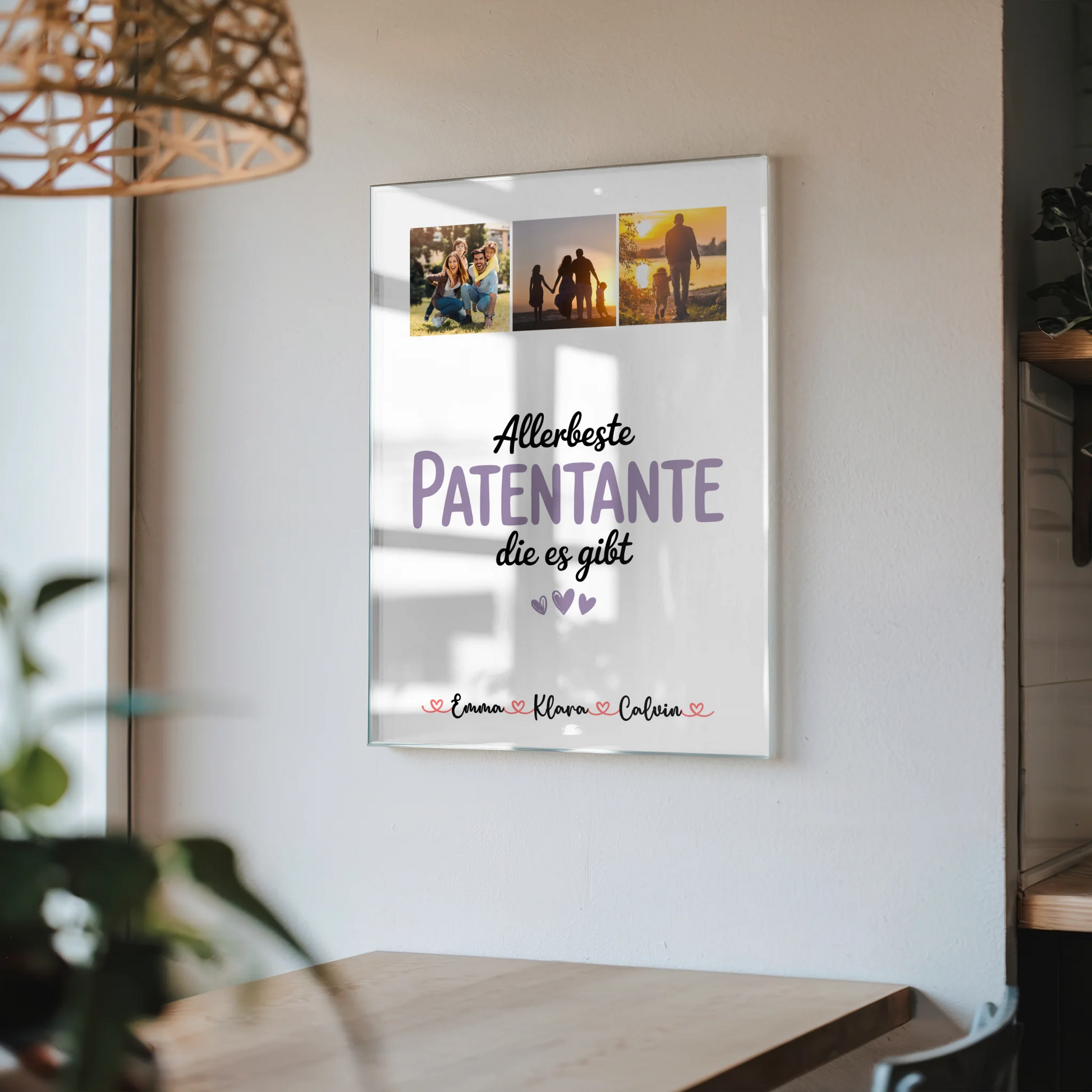 Personalisierte Foto Acrylglas Fotocollage Patentante Allerbeste Patentante Die Es Gibt 4