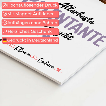 Fotoboard Magnet Wandbild Fotocollage Patentante Allerbeste Patentante Die Es Gibt Geschenk 4