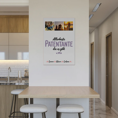 Fotoboard Magnet Wandbild Fotocollage Patentante Allerbeste Patentante Die Es Gibt Geschenk