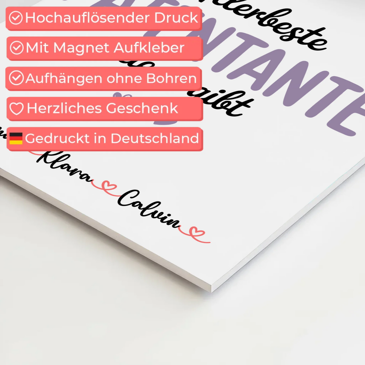 Fotoboard Magnet Wandbild Fotocollage Patentante Allerbeste Patentante Die Es Gibt Geschenk