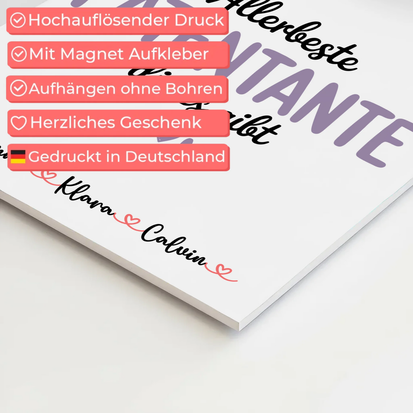 Fotoboard Magnet Wandbild Fotocollage Patentante Allerbeste Patentante Die Es Gibt Geschenk