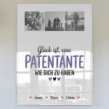 Personalisierte Acrylglas Mit Foto Fotocollage für Patentante Glück Ist eine Patentante Wie Dich Zu Haben 1