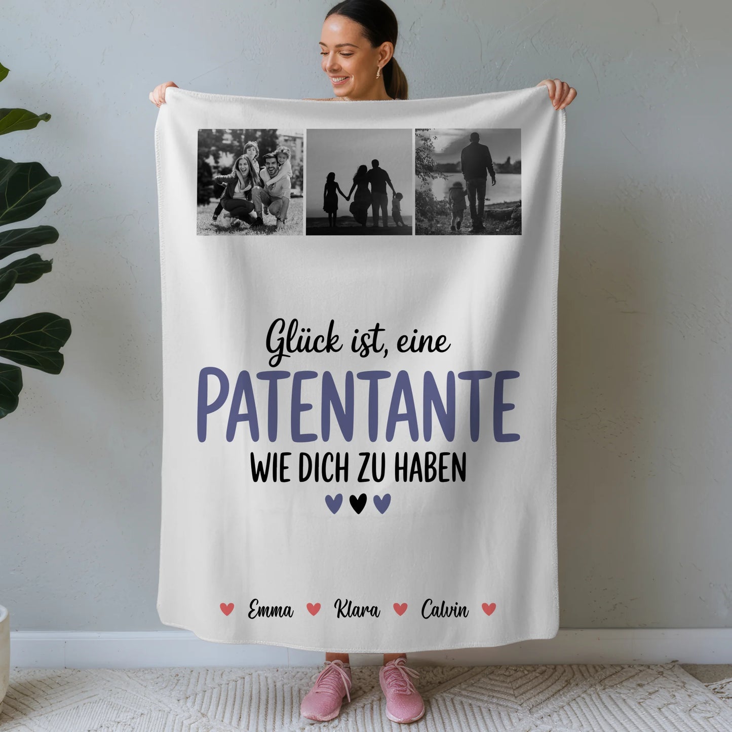 Decke Mit Namen Fotocollage für Patentante Glück Ist eine Patentante Wie Dich Zu Haben Geschenk 1